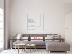 Slim Line Leinwandbild - Deutschlandkarte White - Pinnwand