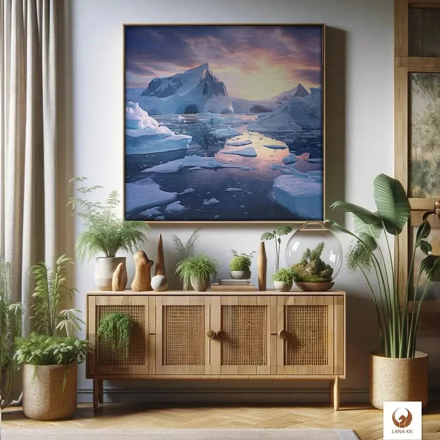 Verleihe deinen Wänden ein Gefühl von Erhabenheit mit Artic World, einer atemberaubenden Limited Edition. Dieses Meisterwerk, gedruckt auf langlebiger 360 g/m² Baumwoll-Leinwand, wird zum Herzstück jedes Raumes. Artic World ist ein Blickfang, der zum träumen und zu interessanten Gesprächen einlädt, während es sich elegant und nahtlos in deine Einrichtung integriert.