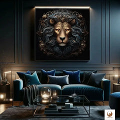 Deine Limited Edition Golden Lion als Leinwandbild zieht als Mittelpunkt deines Wohnzimmers alle Blicke auf sich. Deine Leinwand fügt sich nahtlos in moderne Einrichtungsstile ein. Sie schafft eine Atmosphäre zum Träumen und der Eleganz, während sie gleichzeitig ein Element ist, was deine Fantasie beflügelt.