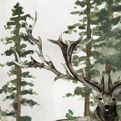 Heimat - Aquarell Wald Wandbild