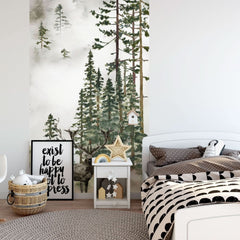 Heimat - Aquarell Wald Wandbild