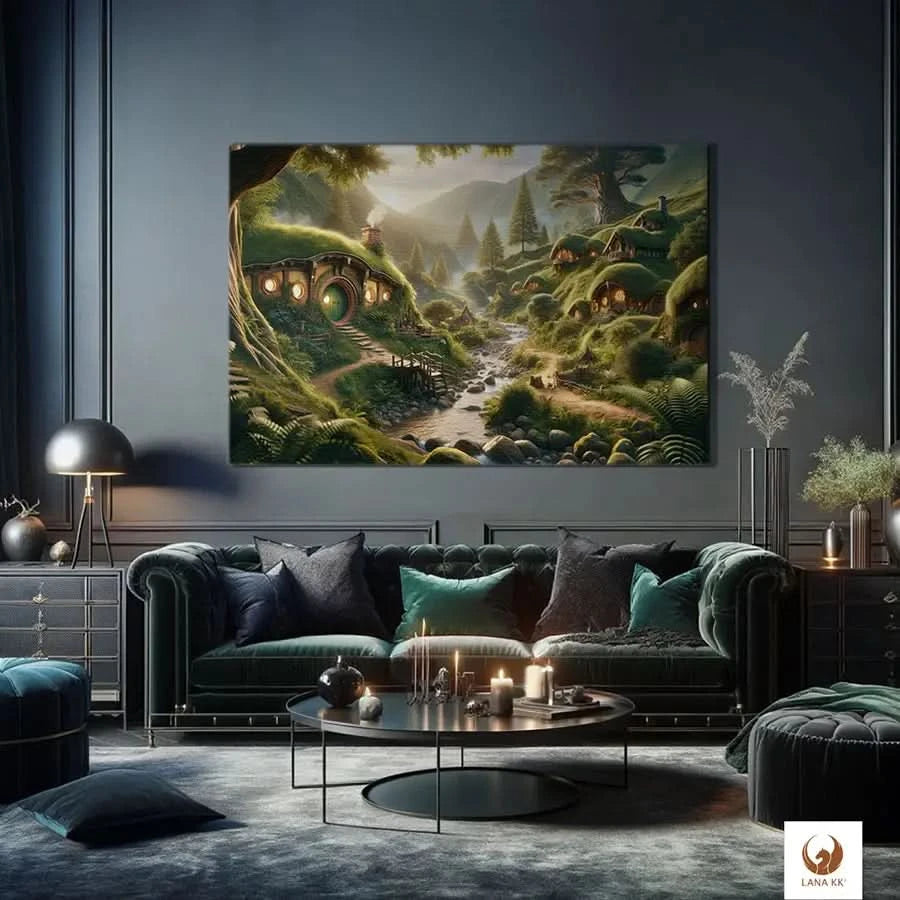 Verleihe deinen Wänden ein Gefühl von Erhabenheit mit Hilly Home, einer atemberaubenden Limited Edition. Dieses Meisterwerk, gedruckt auf langlebiger 360 g/m² Baumwoll-Leinwand, wird zum Herzstück jedes Raumes. Hilly Home ist ein Blickfang, der zum träumen und zu interessanten Gesprächen einlädt, während es sich elegant und nahtlos in deine Einrichtung integriert.