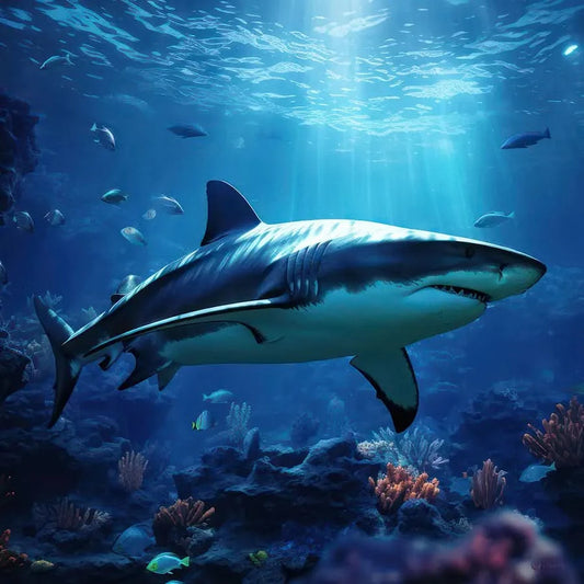 Deine Limited Edition Illuminated Shark ist ein Must-Have, um deinen Räumen einen Hauch von Magie und Exklusivität zu verleihen. Stell dir vor, wie diese Bilder – jedes für sich ein Fenster in eine andere Welt – deine Wände in eine Galerie verwandeln. Sie bringen Geschichten und Träume in deinen Alltag, fesseln Blicke und entfachen Gespräche.