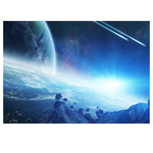 Intergalaktisch als dekoratives Poster für das Kinderzimmer Deines kleinen Forschers.