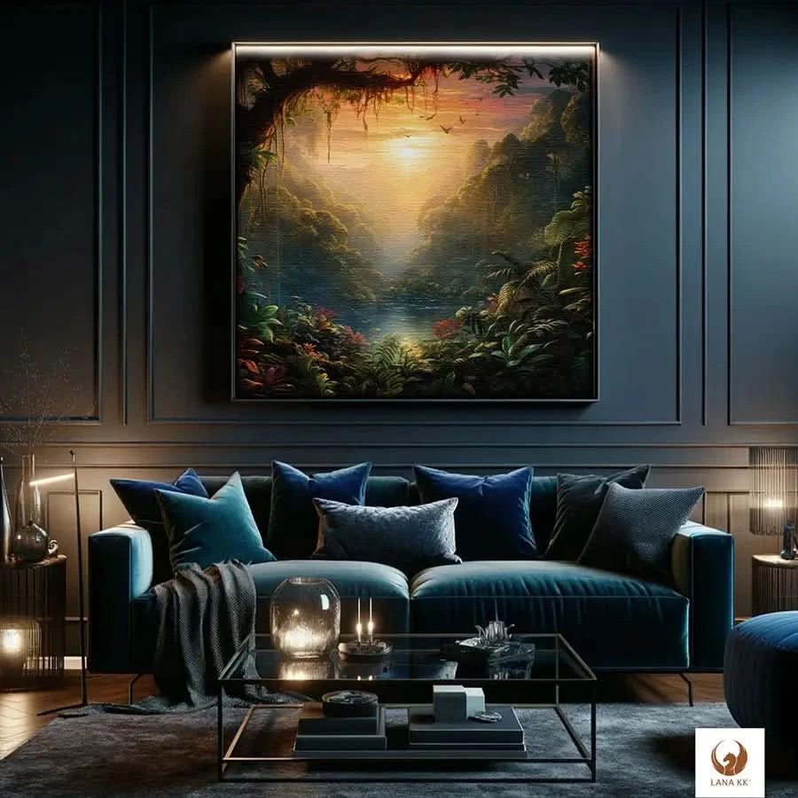 Deine Limited Edition Jungle Fever als Leinwandbild zieht als Mittelpunkt deines Wohnzimmers alle Blicke auf sich. Deine Leinwand fügt sich nahtlos in moderne Einrichtungsstile ein. Sie schafft eine Atmosphäre zum Träumen und der Eleganz, während sie gleichzeitig ein Element ist, was deine Fantasie beflügelt.