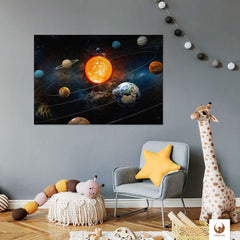 Sonnensystem ist der Blickfang in jedem Kinderzimmer. Dekorativ und pädagisch wertvoll bereichert es den Alltag Deines Kindes.