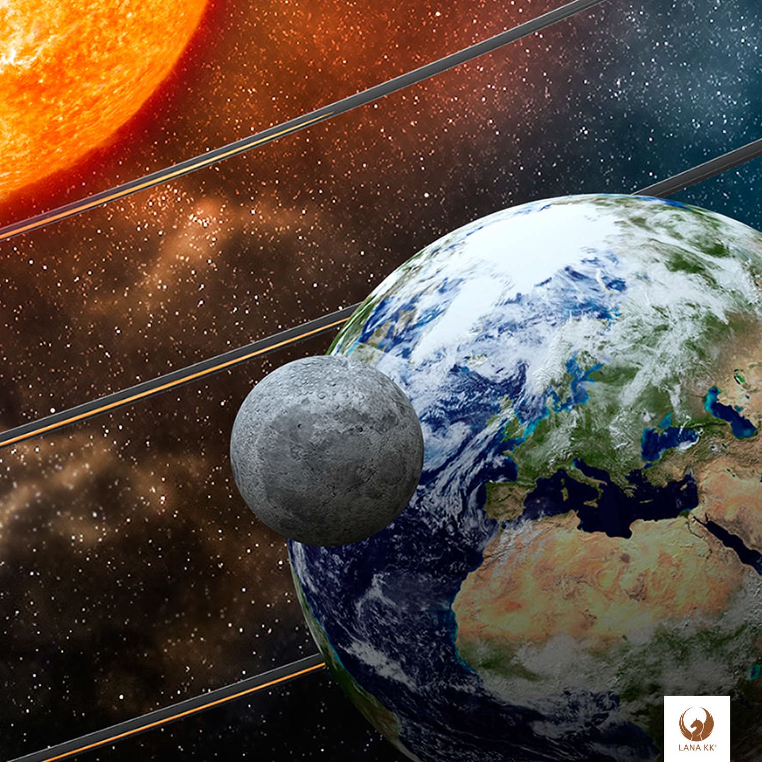 Kunstvoll gestaltet und liebevolle Details lassen Dein Kind spielerisch das All auf Sonnensystem entdecken.