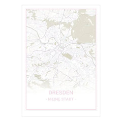 Hol dir deine Städtekarte Dresden White als Poster und starte die Chronik deiner Stadterkundungen. Es ist auf Premium-Posterpapier mit einem Gewicht von 250 g/m² und einer seidenmatten Oberfläche gedruckt, das jedem Raum einen lebendigen Touch verleiht. Liebevoll versehen mit feinen Details und Beschriftungen, kannst du die Orte, die dir am Herzen liegen, direkt mit Stickern hervorheben und sichtbar machen.