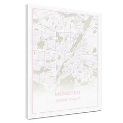 Erwecke Deine Wände zum Leben mit deiner Städtekarte München White als Premium-Variante. Deine Städtekarte ist auf eine Baumwoll-Leinwand von 320 g/m² mit matter Oberfläche gedruckt. Gespannt wird sie auf einen 2 cm tiefen Keilrahmen und kommt deine Städtekarte in jedem deiner Räume zur Geltung. Mit ökologischen, wasserbasierten Farben bedruckt, die vollständig abbaubar sind, und UV-echten Farben, verspricht sie dir für mindestens 75 Jahre lebendige Freude.