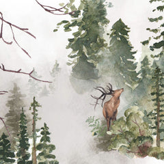 Waldtiere - Aquarell Wald Wandbild