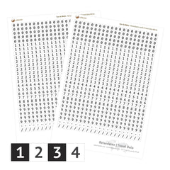 Sticker - Reisedaten