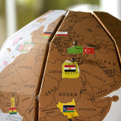 Rubbel Globus - 3D Puzzle in Englisch