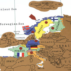 Rubbel Weltkarte - Englisch