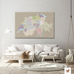 Farben, die den Unterschied machen! Deine Schweizkarte Grau Sand besticht mit erstklassigem Druck, leuchtenden Farben und ist dabei vollkommen frei von Chemie und Farbstoffen.