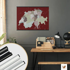 Farben, die den Unterschied machen! Deine Schweizkarte Kolonialrot besticht mit erstklassigem Druck, leuchtenden Farben und ist dabei vollkommen frei von Chemie und Farbstoffen.