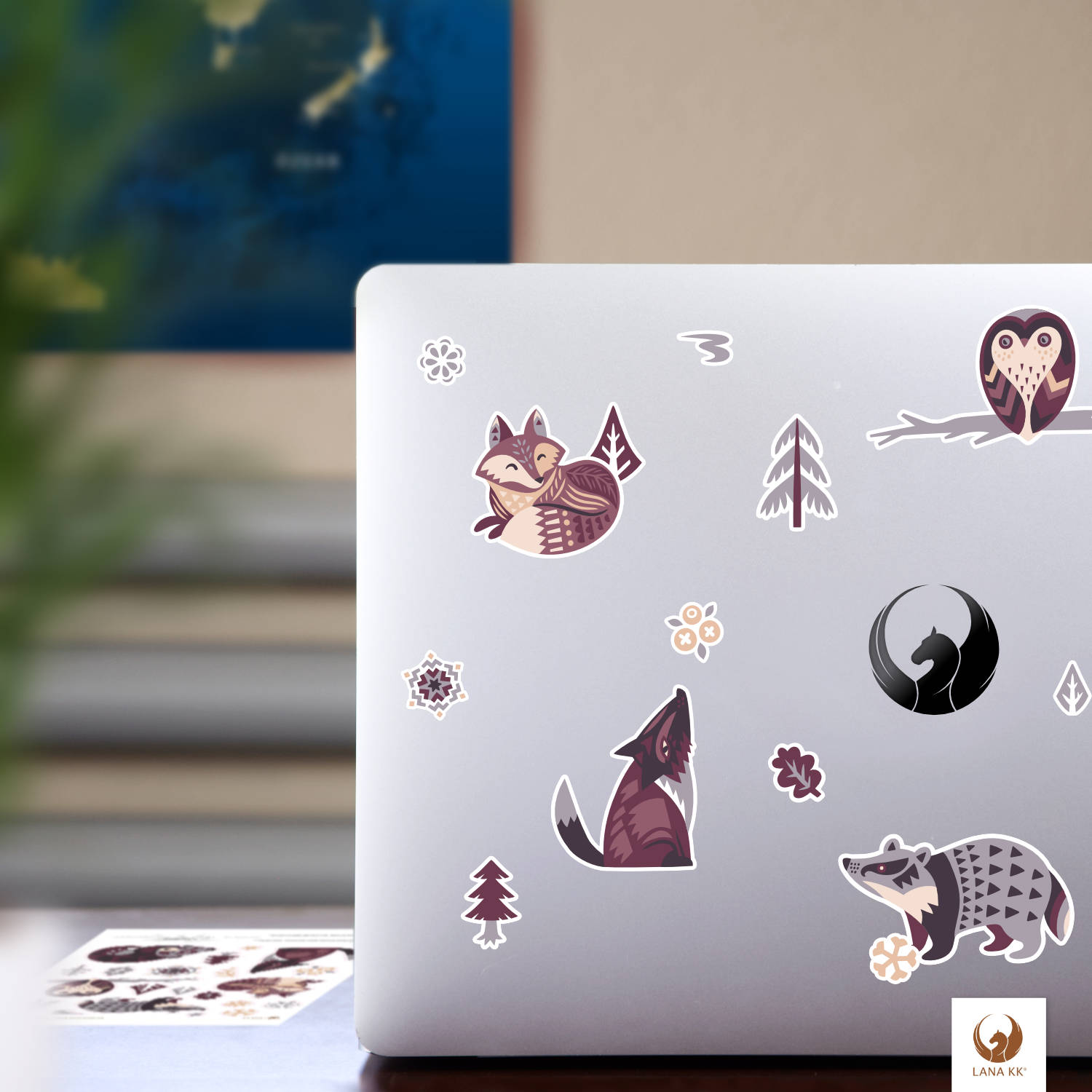 Deine niedlichen Skandinavien Sticker sehen nicht nur schick in Deinem Reisetagebuch, sondern auch toll auf Deinem Laptop aus.