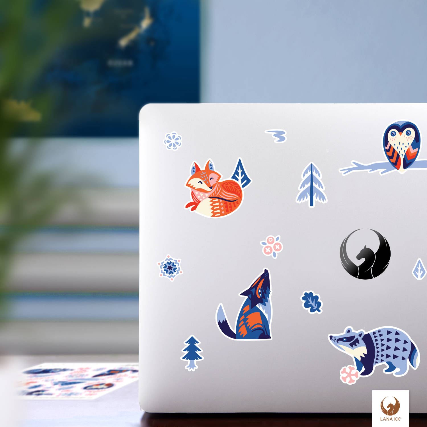 Deine Skandinaviensticker gibt es in unterschiedlichen leuchtenden, aber auch dezenten Farben.