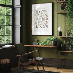 Ob Kinderzimmer, Wohnzimmer, Schlafzimmer oder Flur - Dein Tierwelt Alphabet Bild passt in jeden Raum.