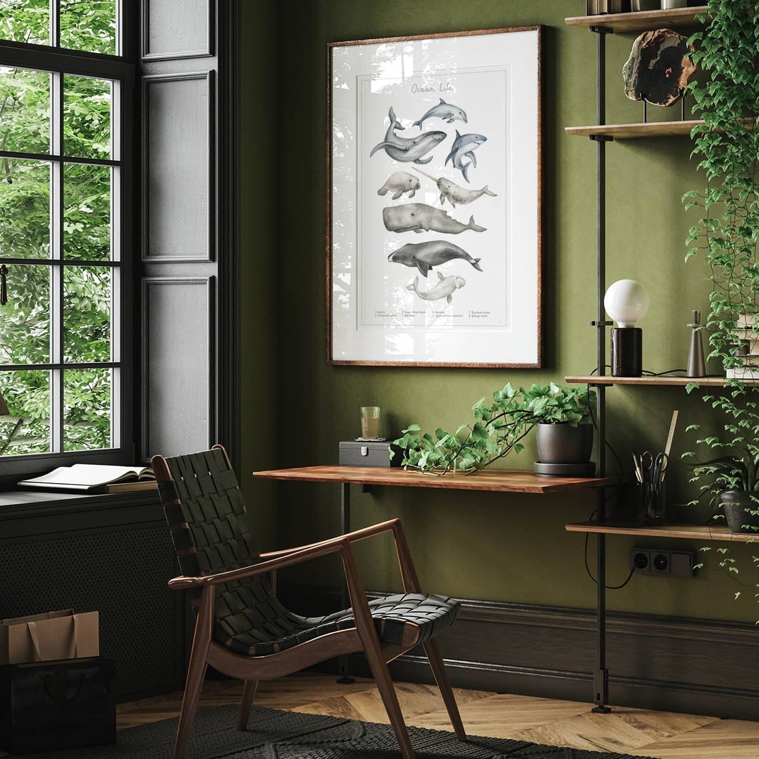 Stilvoll und schlicht fügt sich Dein Tierwelt Wasser Poster in Deine Räume ein.