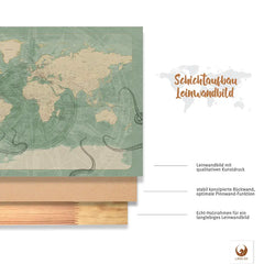 Dank vormontierter Zackenaufhänger kannst Du Deine Piratenkarte Mary direkt an die Wand bringen und mit dem Pinnen loslegen.