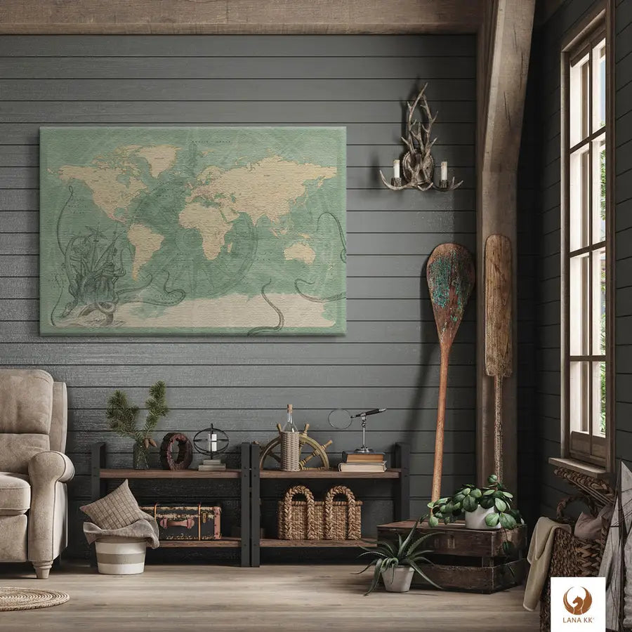 Egal in welchen Raum Du Deine Piratenkarte Mary platzierst, sie wird immer die Blicke auf sich ziehen.