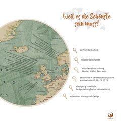 Weil es die Schönste sein muss! Deine Piratenkarte Mary besticht mit perfekter Lesbarkeit, Detailreichtum und vollendetem Hintergrund-Design.