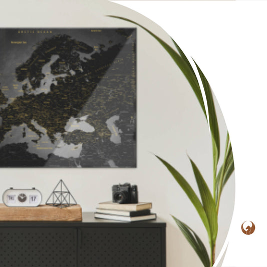 So hängst Du Deine Weltkarte als Glasbild auf | How to hang your world map as a glass picture