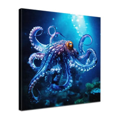 Erwecke Deine Wände zum Leben mit Fascinating Octopus als einzigartige Limited Edition. Deine Limited Edition ist auf eine Baumwoll-Leinwand von 360 g/m² mit seidenglänzender Oberfläche gedruckt. Gespannt wird sie auf einen 2 cm tiefen Keilrahmen und so kommt [Motivname] in jedem deiner Räume zur Geltung. Mit ökologischen, wasserbasierten Farben bedruckt, die vollständig abbaubar sind, und UV-echten Farben, verspricht es dir für mindestens 75 Jahre lebendige Freude.