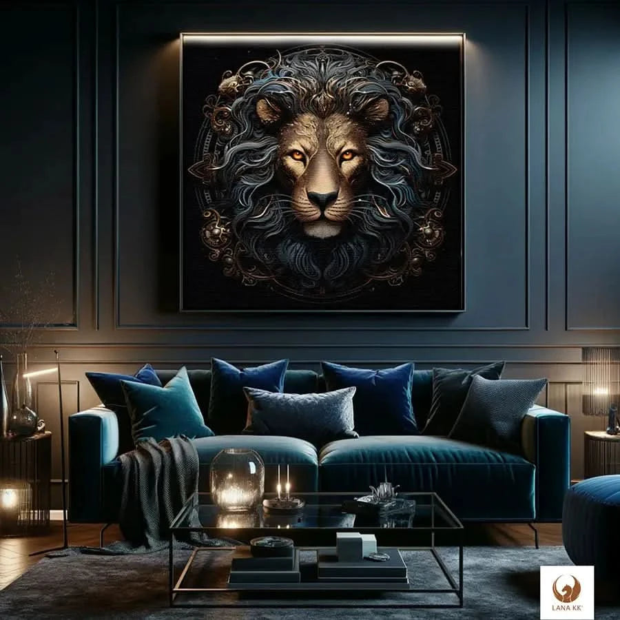 Deine Limited Edition Golden Lion als Leinwandbild zieht als Mittelpunkt deines Wohnzimmers alle Blicke auf sich. Deine Leinwand fügt sich nahtlos in moderne Einrichtungsstile ein. Sie schafft eine Atmosphäre zum Träumen und der Eleganz, während sie gleichzeitig ein Element ist, was deine Fantasie beflügelt. 