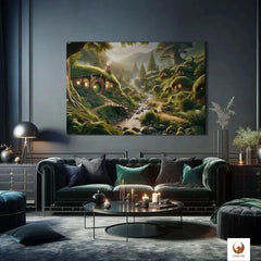 Verleihe deinen Wänden ein Gefühl von Erhabenheit mit Hilly Home, einer atemberaubenden Limited Edition. Dieses Meisterwerk, gedruckt auf langlebiger 360 g/m² Baumwoll-Leinwand, wird zum Herzstück jedes Raumes. Hilly Home ist ein Blickfang, der zum träumen und zu interessanten Gesprächen einlädt, während es sich elegant und nahtlos in deine Einrichtung integriert.