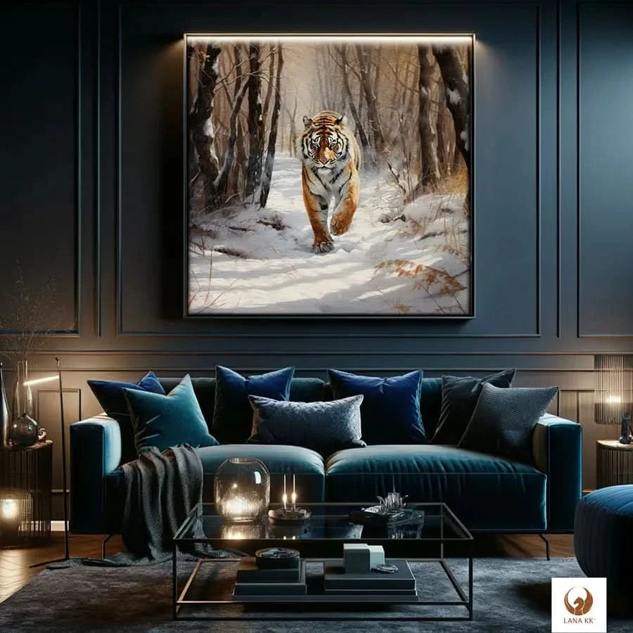 Deine Limited Edition Path of the Tiger als Leinwandbild zieht als Mittelpunkt deines Wohnzimmers alle Blicke auf sich. Deine Leinwand fügt sich nahtlos in moderne Einrichtungsstile ein. Sie schafft eine Atmosphäre zum Träumen und der Eleganz, während sie gleichzeitig ein Element ist, was deine Fantasie beflügelt. 