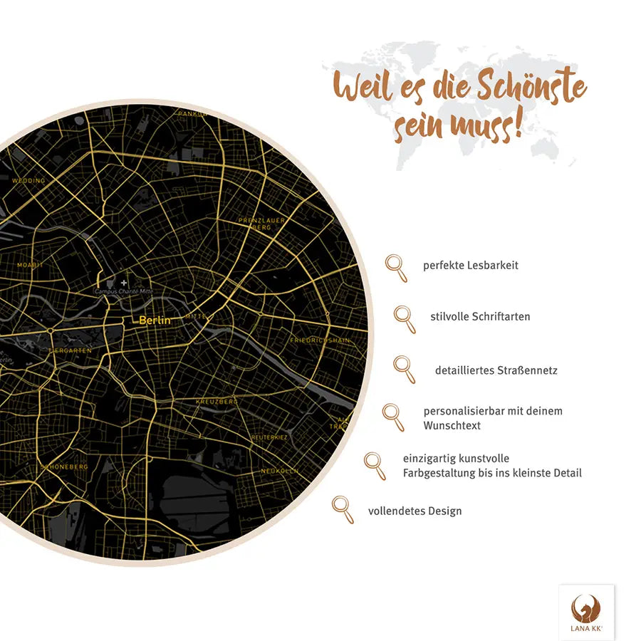 Deine Städtekarte Berlin White ist bereit, zum Zeugnis deiner Erlebnisse zu werden. Sie besticht durch ihre klare Lesbarkeit und elegante Typografie – nicht nur ein Blickfang, sondern auch perfekt, um Reiserouten zu skizzieren oder deine bevorzugten Orte zu kennzeichnen.