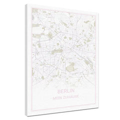 Erwecke Deine Wände zum Leben mit deiner Städtekarte Berlin White als Premium-Variante. Deine Städtekarte ist auf eine Baumwoll-Leinwand von 320 g/m² mit matter Oberfläche gedruckt. Gespannt wird sie auf einen 2 cm tiefen Keilrahmen und kommt deine Städtekarte in jedem deiner Räume zur Geltung. Mit ökologischen, wasserbasierten Farben bedruckt, die vollständig abbaubar sind, und UV-echten Farben, verspricht sie dir für mindestens 75 Jahre lebendige Freude.