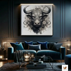Deine Limited Edition Taurus als Leinwandbild zieht als Mittelpunkt deines Wohnzimmers alle Blicke auf sich. Deine Leinwand fügt sich nahtlos in moderne Einrichtungsstile ein. Sie schafft eine Atmosphäre zum Träumen und der Eleganz, während sie gleichzeitig ein Element ist, was deine Fantasie beflügelt. 