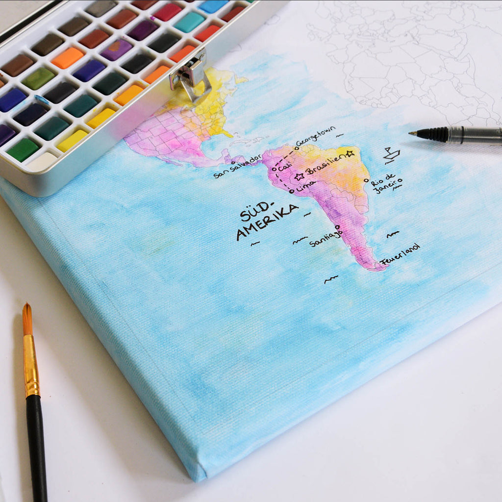 Kreative Reiseplanung: Weltkarten zum Selbstgestalten. Selbstausmalbare Weltkarten: Deine Welt, deine Farben. Deine Reise, deine Kunst: Weltkarten zum Ausmalen.