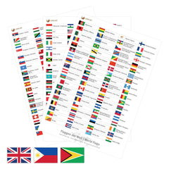Sticker - Flaggen der Welt