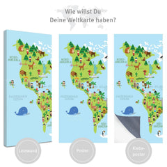 Individuelle Kinder Weltkarte erstellen