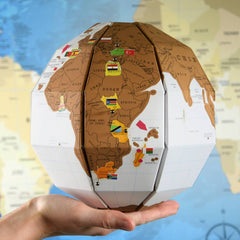 Rubbel Globus - 3D Puzzle in Englisch