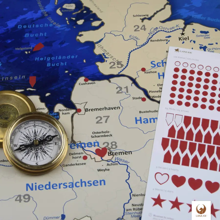 Für einen optimalen Transport kommt Deine Deutschlandkarte Blueocean gerollt zu Dir.
