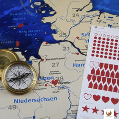 Für einen optimalen Transport kommt Deine Deutschlandkarte Blueocean gerollt zu Dir.