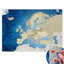 Deine Europakarte als magnetisches Blechschild zum Markieren deiner Reiseziele mit Magneten oder Stickern.