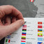 Sticker - Flaggen der Welt