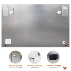 Magnetisches Glasbild – Europakarte Champagner