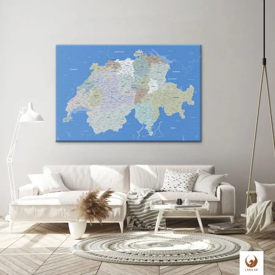 Farben, die den Unterschied machen! Deine Schweizkarte Hellblau besticht mit erstklassigem Druck, leuchtenden Farben und ist dabei vollkommen frei von Chemie und Farbstoffen.