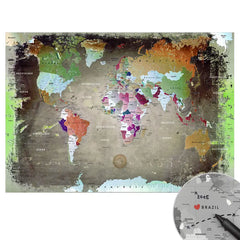 Schnapp dir deine Weltkarte Bunt Dark als Poster und beginne damit, deine eigenen Abenteuer festzuhalten. Gedruckt auf Premium Posterpapier mit 250 g/m² und einer satinieren Oberfläche, wird sie deinen Raum zum Strahlen bringt. Und weil wir wissen, dass du Feinheiten liebst, ist alles mit detaillierter Beschriftung in versehen. Obendrauf gibt’s Sticker, mit denen du direkt loslegen kannst, um deine Reiseziele zu markieren.